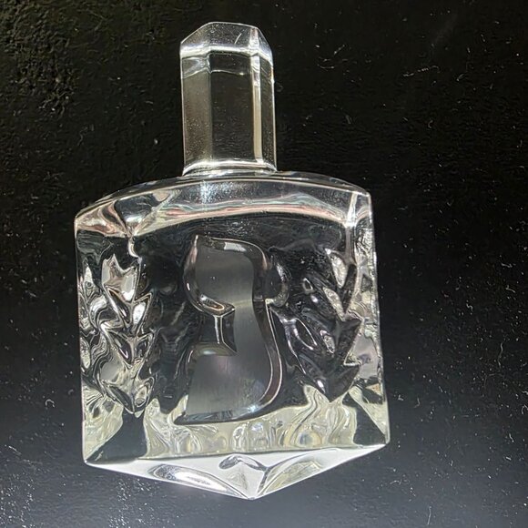 German Crystal Dreidel With Etched Hebrew Symbols - Picture 3 of 7